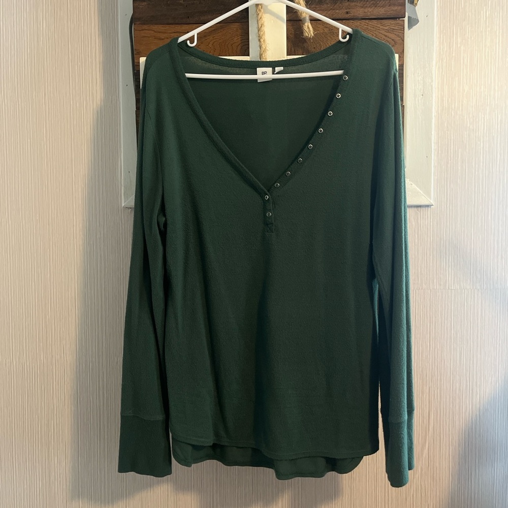 BP Dark Green Knit Sweater
